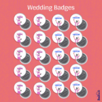 Groom & Bride Team Badges