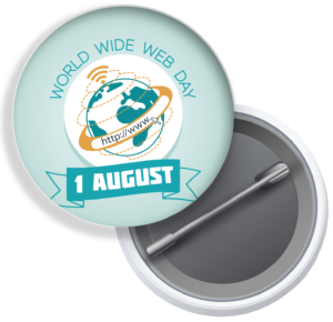 World wide web day badge